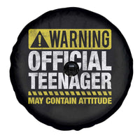 13th Birthday Spare Tire Cover Warning Official Teenager May Contain Attitude Funny 13 Years Old