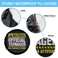 13th Birthday Spare Tire Cover Warning Official Teenager May Contain Attitude Funny 13 Years Old