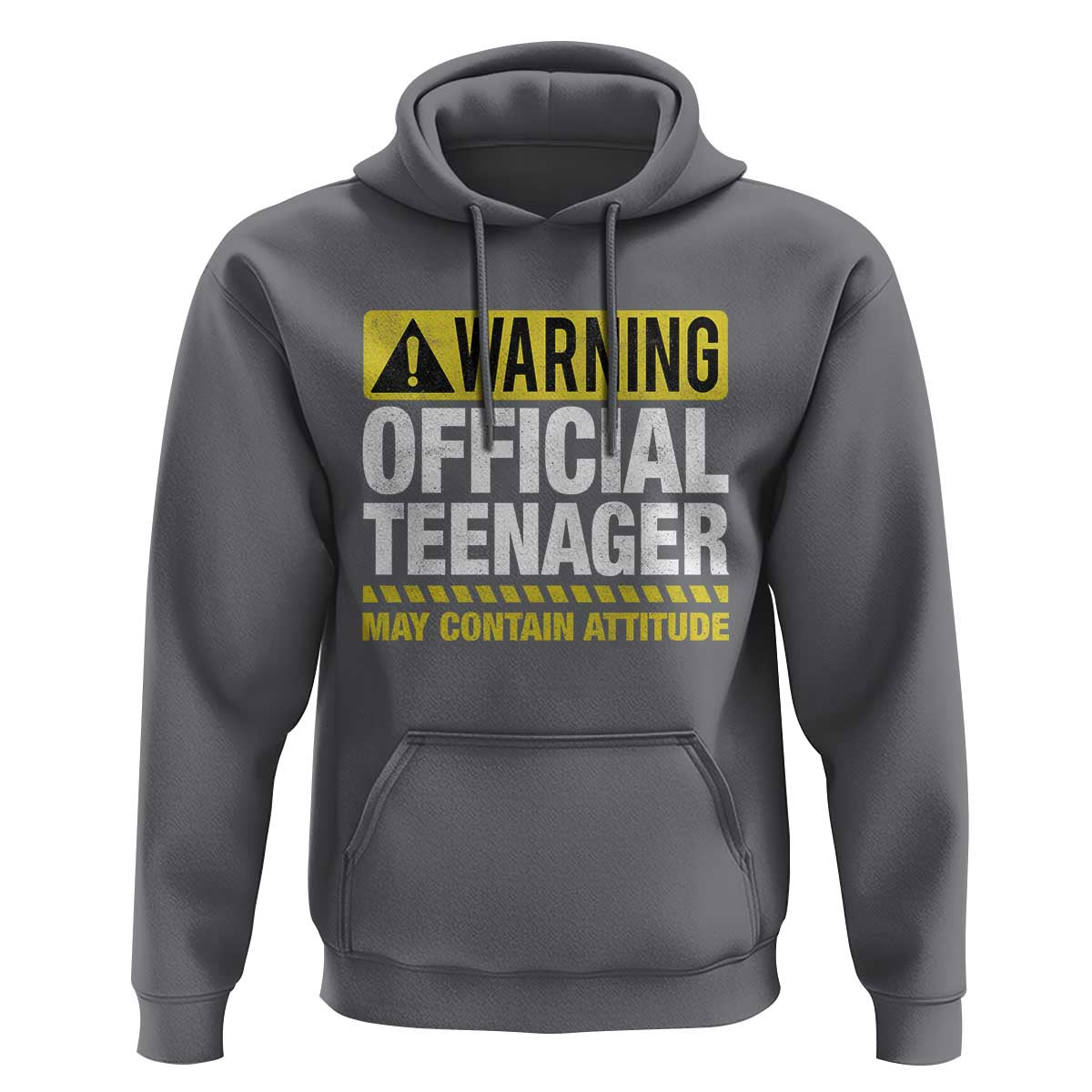 13th Birthday Hoodie Warning Official Teenager May Contain Attitude Funny 13 Years Old