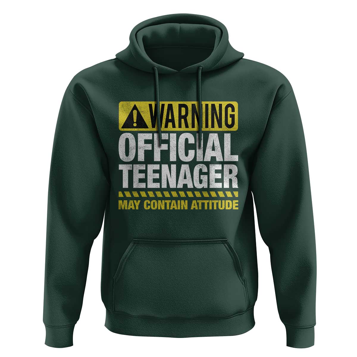 13th Birthday Hoodie Warning Official Teenager May Contain Attitude Funny 13 Years Old