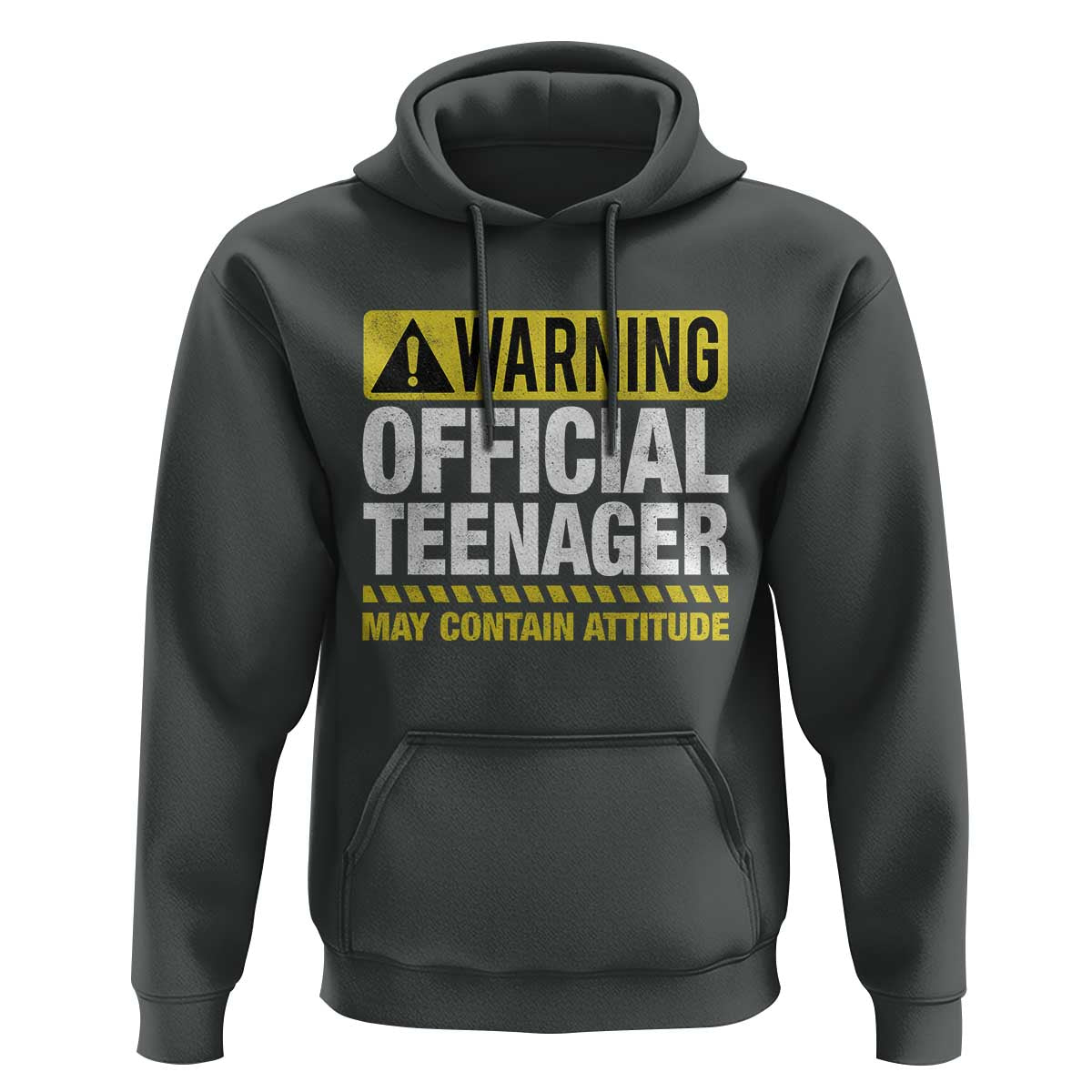 13th Birthday Hoodie Warning Official Teenager May Contain Attitude Funny 13 Years Old