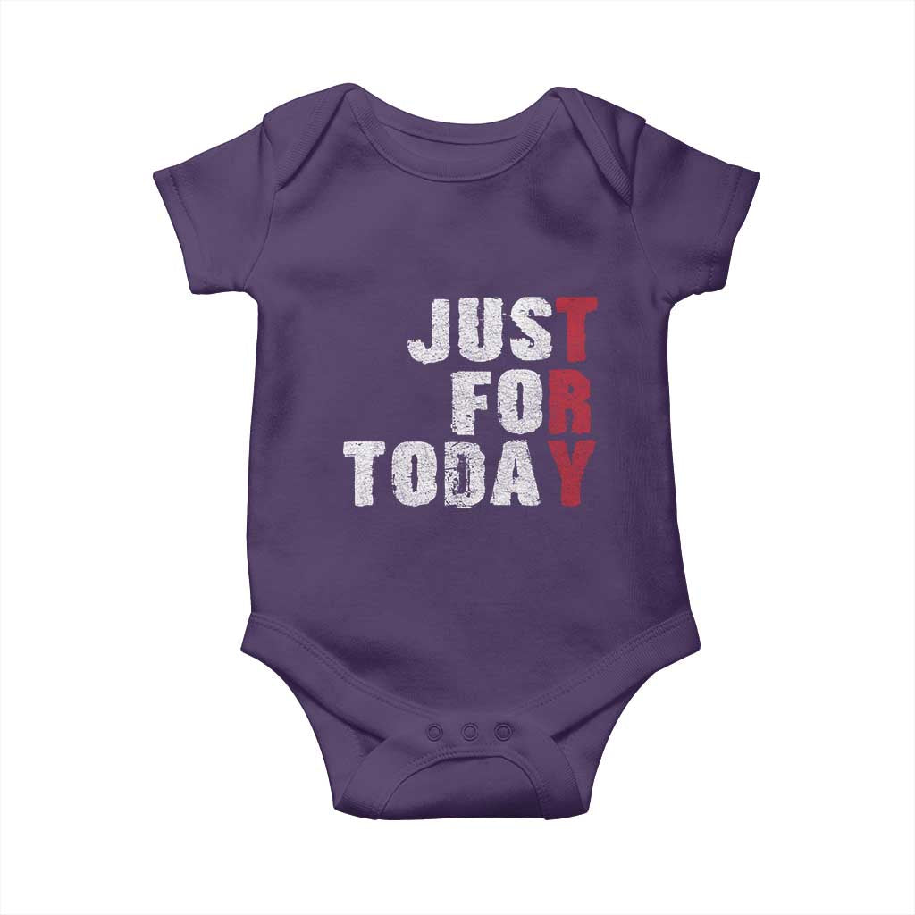 Just For Today Baby Onesie Sobriety Anniversary Sober AA NA Recovery