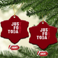 Just For Today Ceramic Ornament Sobriety Anniversary Sober AA NA Recovery