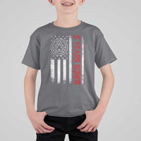 5 Years Sober T Shirt For Kid 5 Years Sobriety Anniversary Vintage American Flag