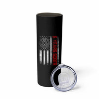 5 Years Sober Skinny Tumbler 5 Years Sobriety Anniversary Vintage American Flag