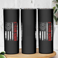 5 Years Sober Skinny Tumbler 5 Years Sobriety Anniversary Vintage American Flag
