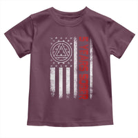 5 Years Sober Toddler T Shirt 5 Years Sobriety Anniversary Vintage American Flag