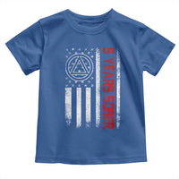 5 Years Sober Toddler T Shirt 5 Years Sobriety Anniversary Vintage American Flag