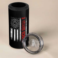 3 Years Sober 4 in 1 Can Cooler Tumbler 3 Years Sobriety Anniversary Vintage American Flag