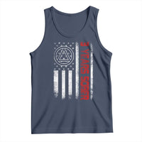 3 Years Sober Tank Top 3 Years Sobriety Anniversary Vintage American Flag