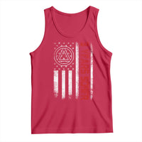 3 Years Sober Tank Top 3 Years Sobriety Anniversary Vintage American Flag