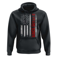 2 Years Sober Hoodie 2 Years Sobriety Anniversary Vintage American Flag