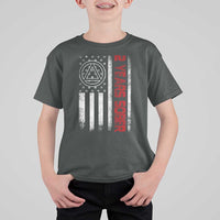 2 Years Sober T Shirt For Kid 2 Years Sobriety Anniversary Vintage American Flag