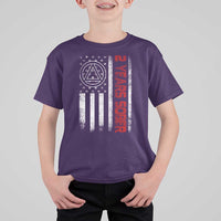 2 Years Sober T Shirt For Kid 2 Years Sobriety Anniversary Vintage American Flag