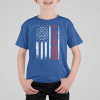 2 Years Sober T Shirt For Kid 2 Years Sobriety Anniversary Vintage American Flag