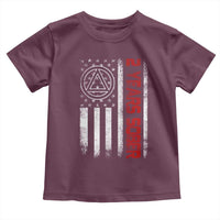 2 Years Sober Toddler T Shirt 2 Years Sobriety Anniversary Vintage American Flag