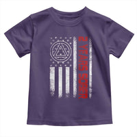 2 Years Sober Toddler T Shirt 2 Years Sobriety Anniversary Vintage American Flag
