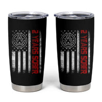 2 Years Sober Tumbler Cup 2 Years Sobriety Anniversary Vintage American Flag