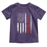1 Year Sober Toddler T Shirt 1 Year Sobriety Anniversary Vintage American Flag