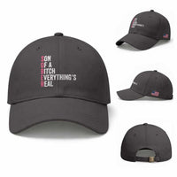 Sobriety Anniversary Baseball Cap Sober Son Of A Bitch Everythings Real Pink AA NA