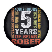 5 Years Of Being Sober Spare Tire Cover 5 Years Sobriety Anniversary Addiction Recovery