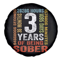 3 Years Of Being Sober Spare Tire Cover 3 Years Sobriety Anniversary Addiction Recovery