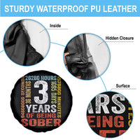 3 Years Of Being Sober Spare Tire Cover 3 Years Sobriety Anniversary Addiction Recovery