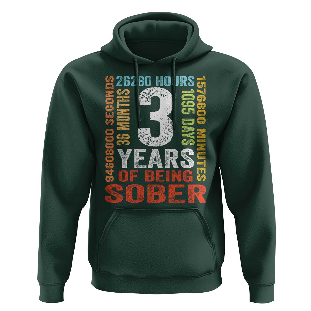 3 Years Of Being Sober Hoodie 3 Years Sobriety Anniversary Addiction Recovery