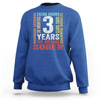 3 Years Of Being Sober Sweatshirt 3 Years Sobriety Anniversary Addiction Recovery
