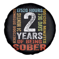 2 Years Of Being Sober Spare Tire Cover 2 Years Sobriety Anniversary Addiction Recovery