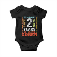 2 Years Of Being Sober Baby Onesie 2 Years Sobriety Anniversary Addiction Recovery