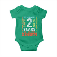 2 Years Of Being Sober Baby Onesie 2 Years Sobriety Anniversary Addiction Recovery