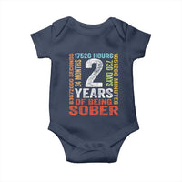 2 Years Of Being Sober Baby Onesie 2 Years Sobriety Anniversary Addiction Recovery