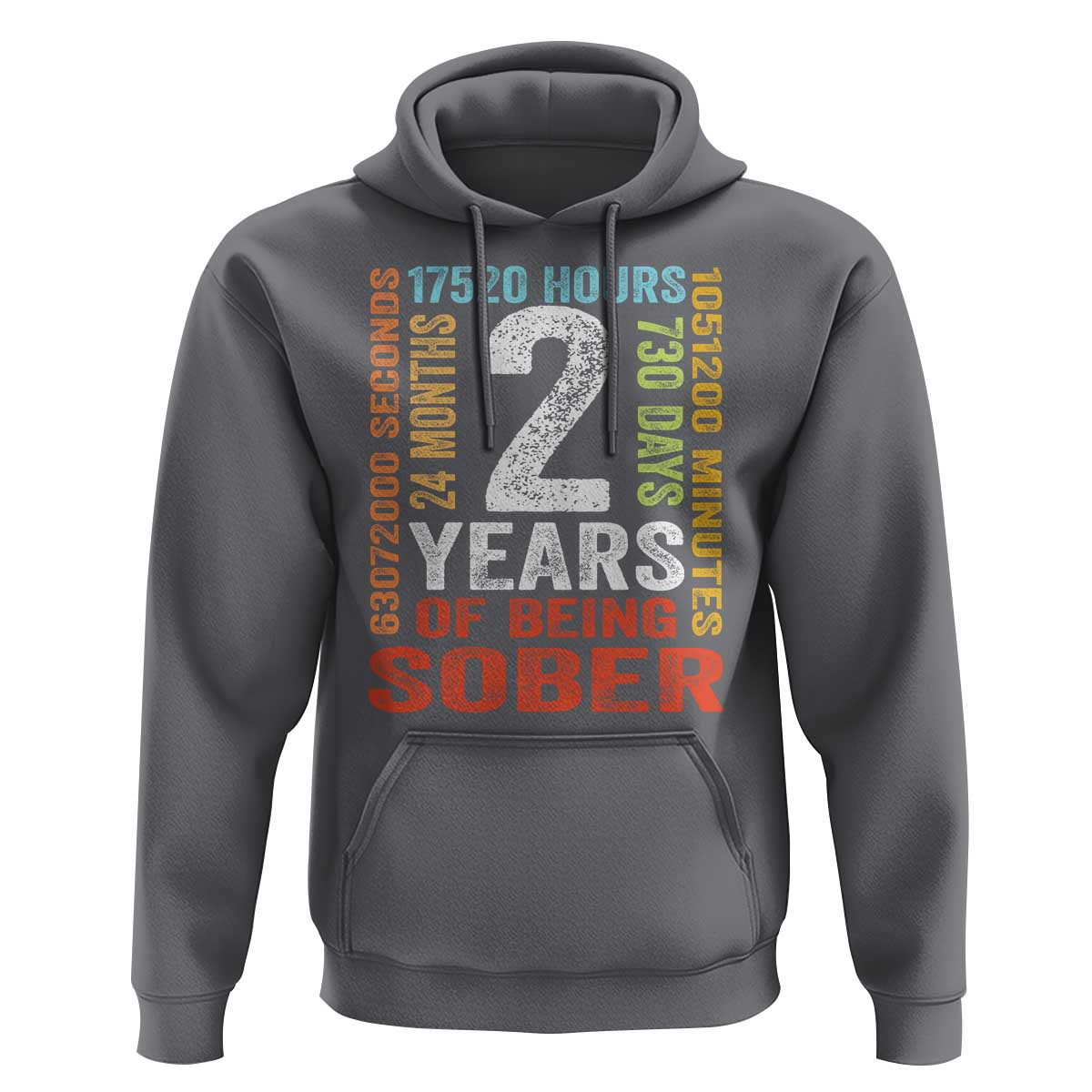 2 Years Of Being Sober Hoodie 2 Years Sobriety Anniversary Addiction Recovery
