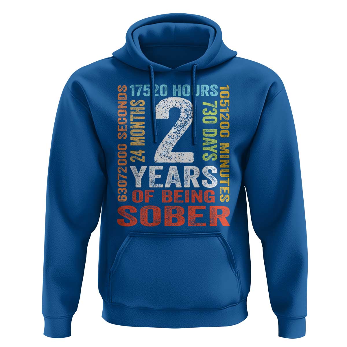 2 Years Of Being Sober Hoodie 2 Years Sobriety Anniversary Addiction Recovery