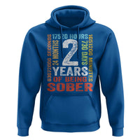 2 Years Of Being Sober Hoodie 2 Years Sobriety Anniversary Addiction Recovery
