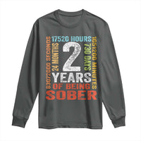 2 Years Of Being Sober Long Sleeve Shirt 2 Years Sobriety Anniversary Addiction Recovery