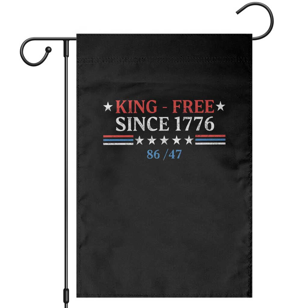 Funny King Free Since 1776 8647 Garden Flag - Wonder Print Shop