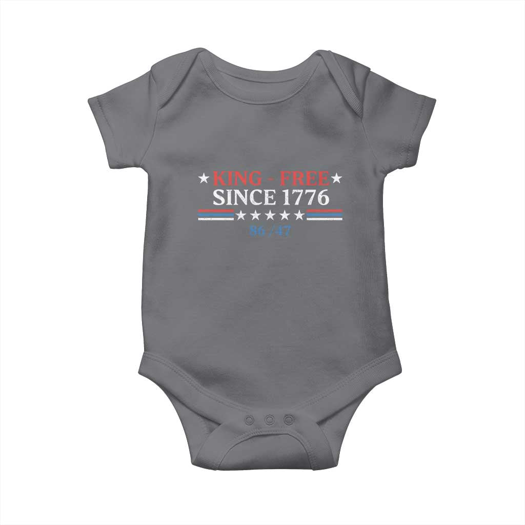 Funny King Free Since 1776 8647 Baby Onesie