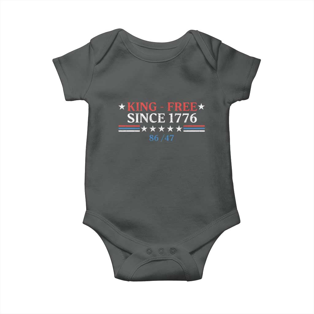 Funny King Free Since 1776 8647 Baby Onesie