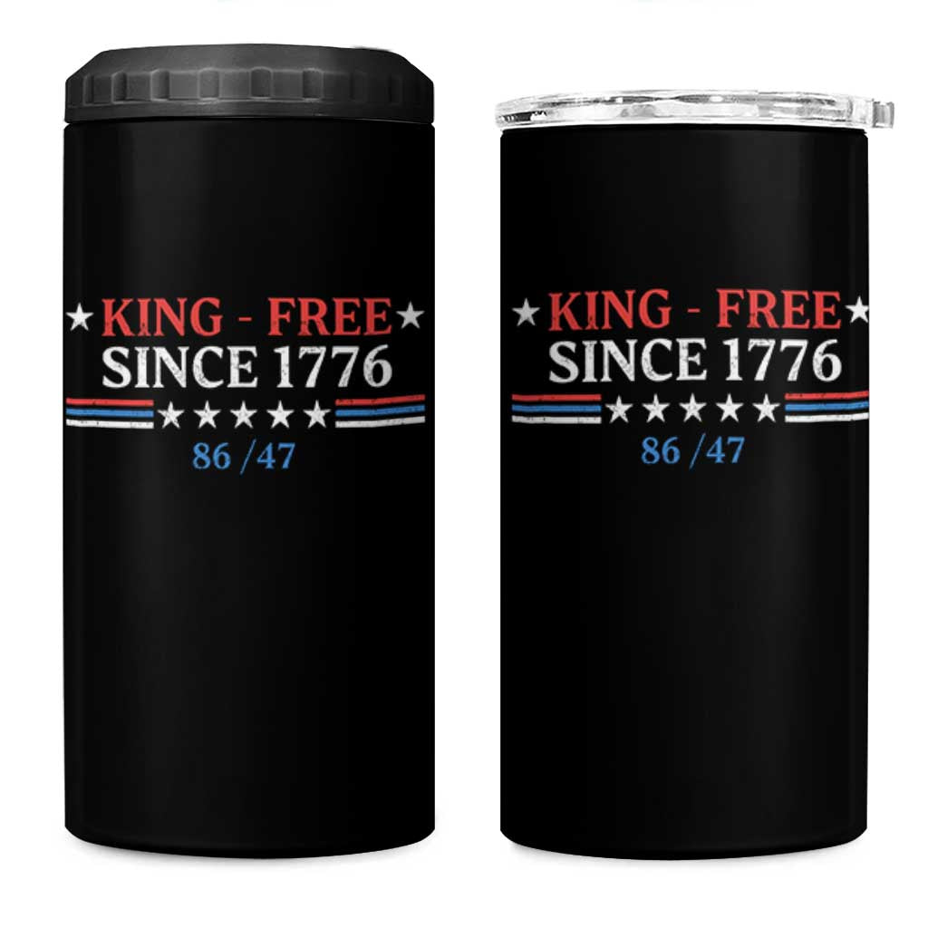 Funny King Free Since 1776 8647 4 in 1 Can Cooler Tumbler
