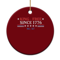 Funny King Free Since 1776 8647 Ceramic Ornament - Wonder Print Shop