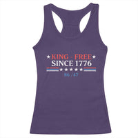 Funny King Free Since 1776 8647 Racerback Tank Top