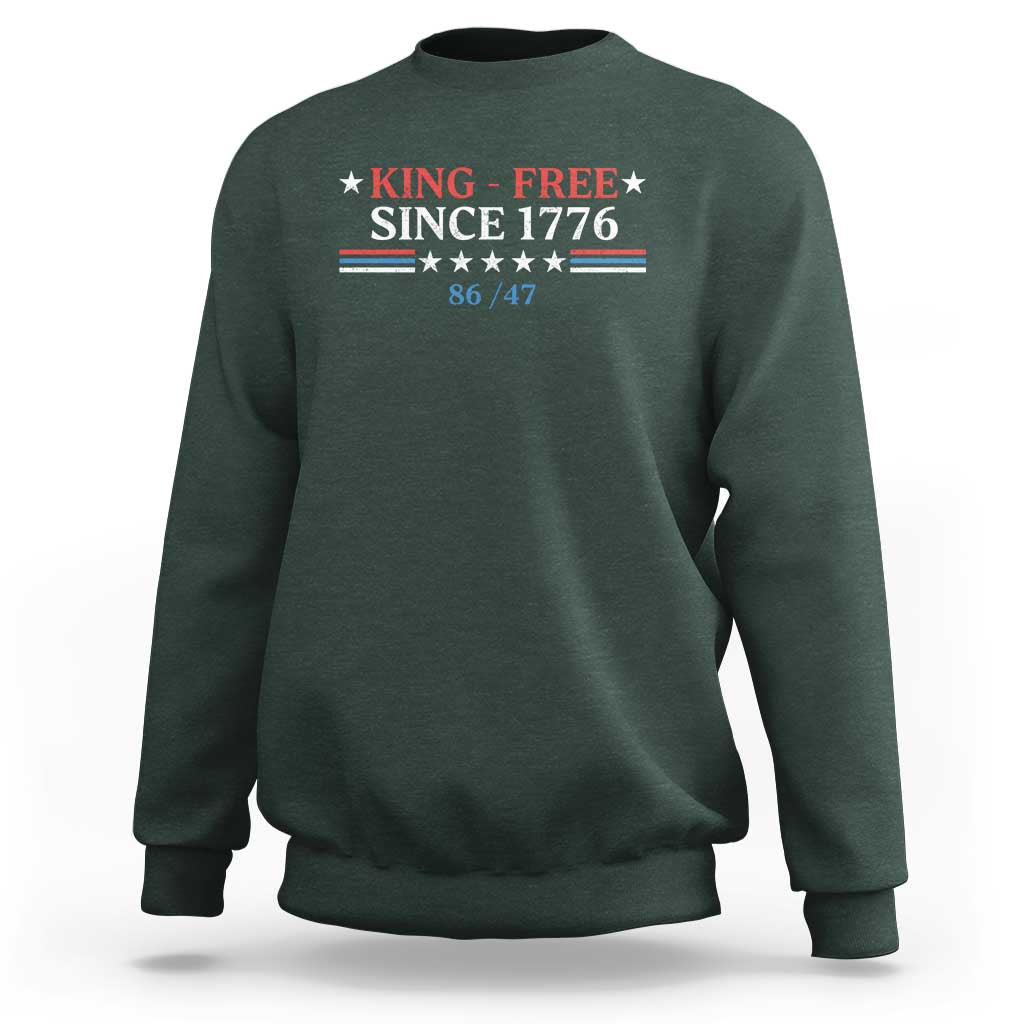 Funny King Free Since 1776 8647 Sweatshirt