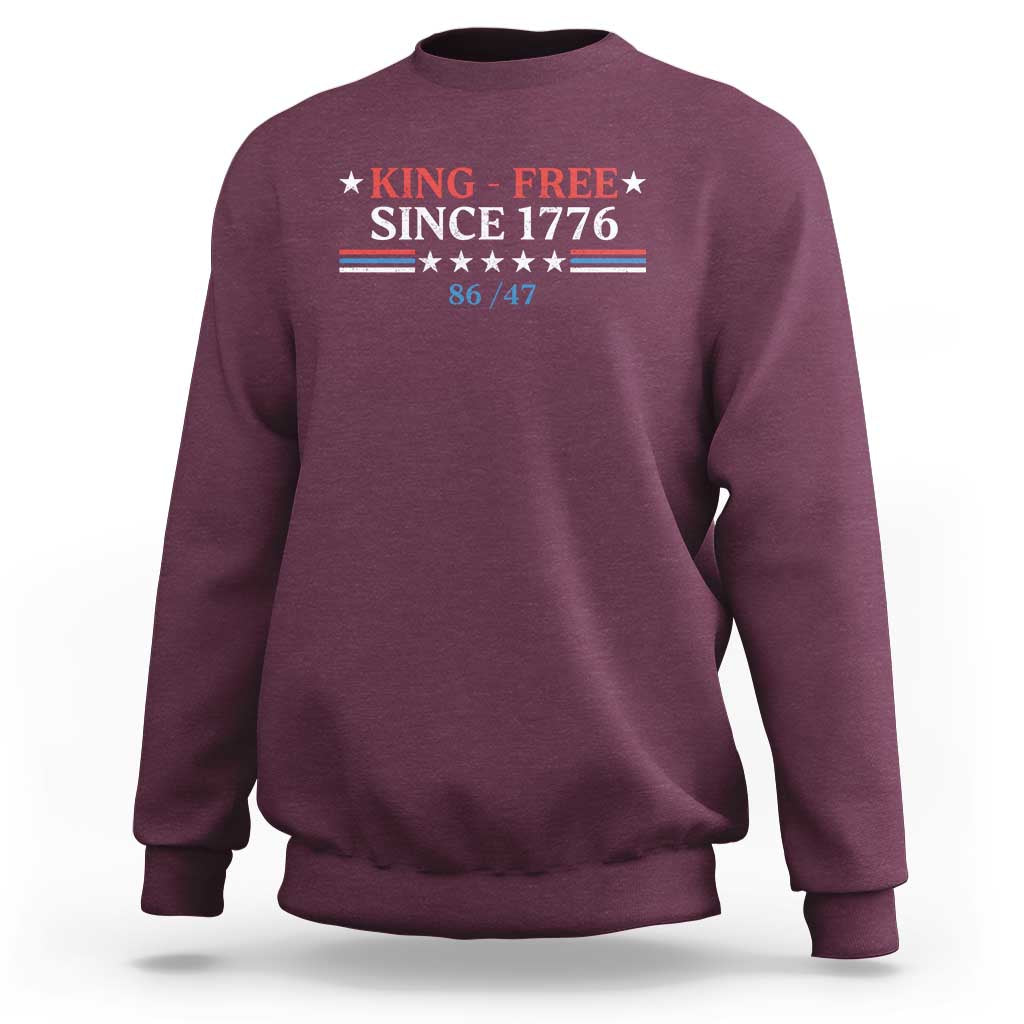Funny King Free Since 1776 8647 Sweatshirt