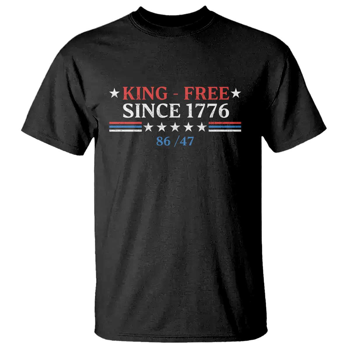 Funny King Free Since 1776 8647 T Shirt