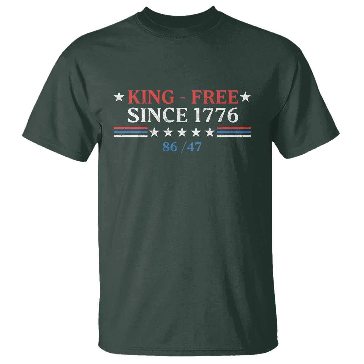 Funny King Free Since 1776 8647 T Shirt