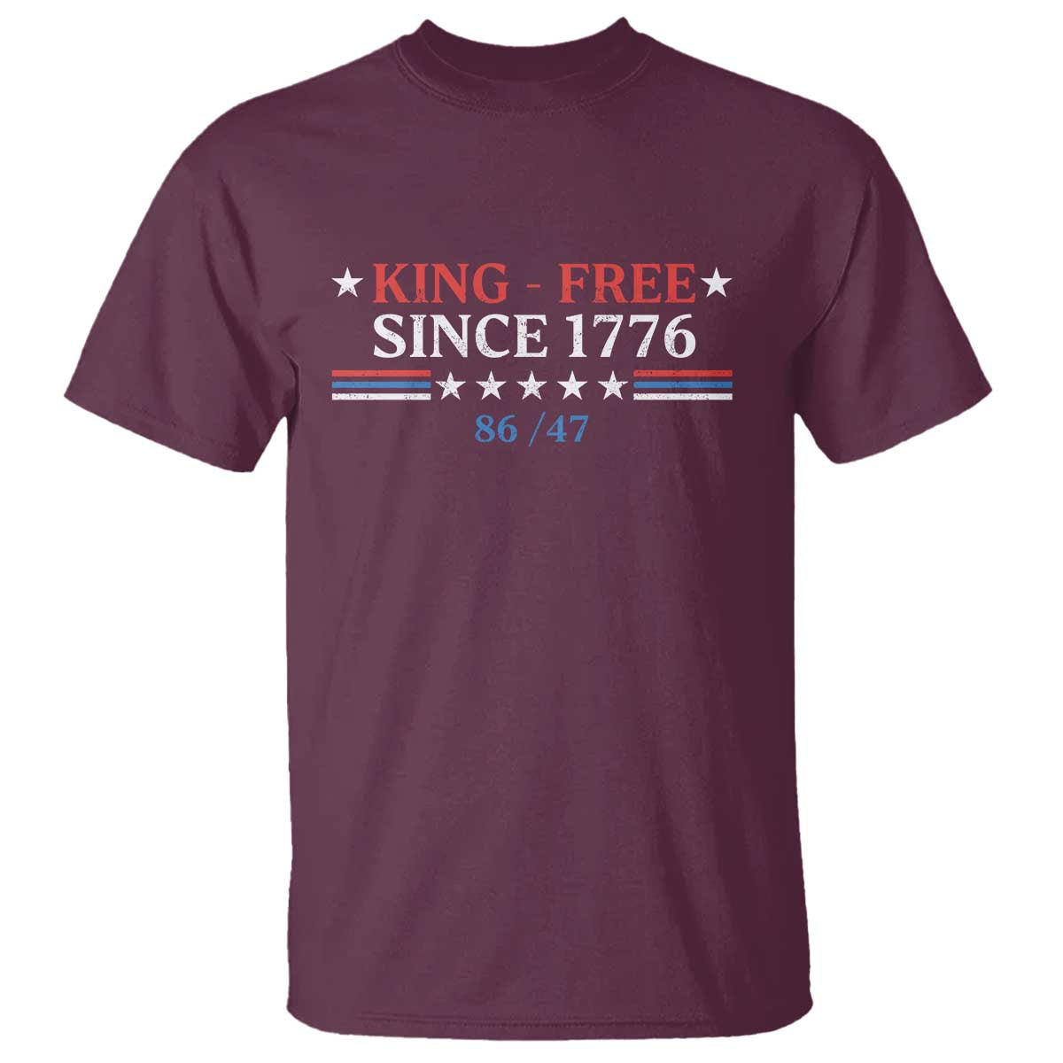 Funny King Free Since 1776 8647 T Shirt