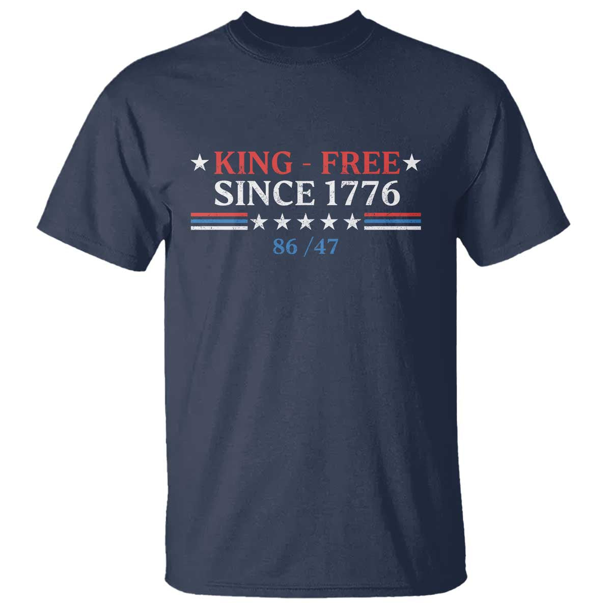 Funny King Free Since 1776 8647 T Shirt