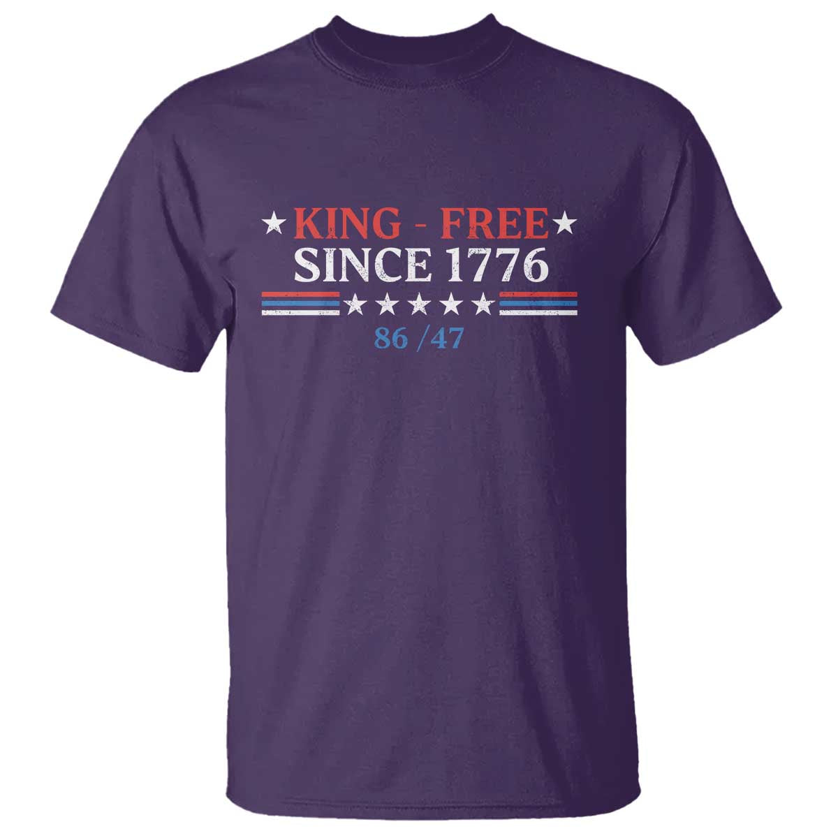 Funny King Free Since 1776 8647 T Shirt